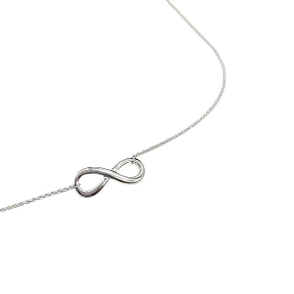 Infinity "Infinite Love" 16 in Extension Necklace .925 Sterling Silver - Picture 4 of 5